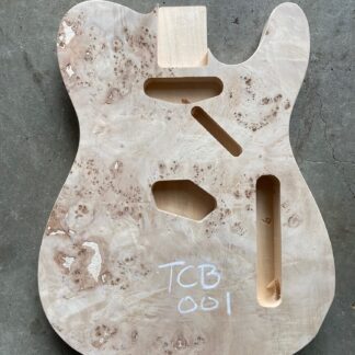 Telecaster Body with Burl Top